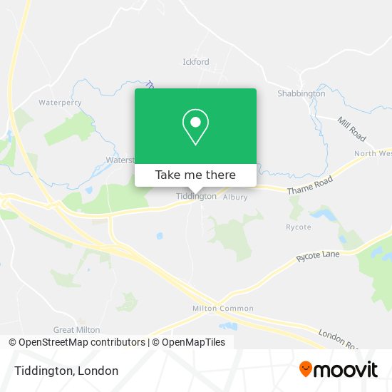 Tiddington map