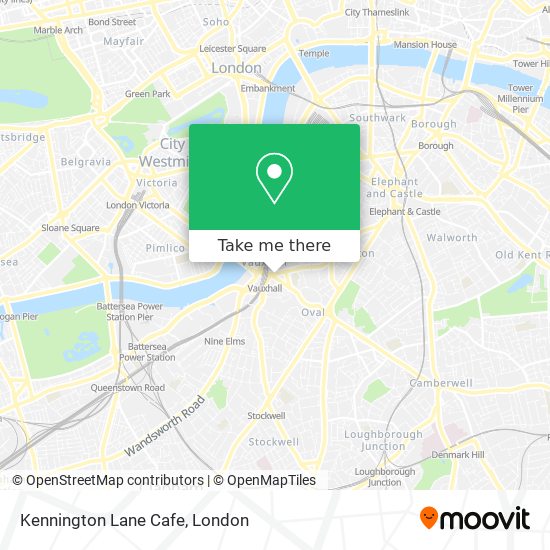 Kennington Lane Cafe map