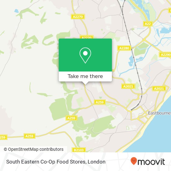 South Eastern Co-Op Food Stores map