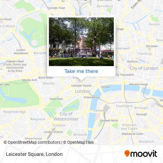 Leicester Square map