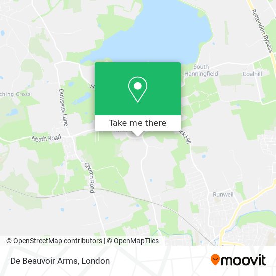 De Beauvoir Arms map