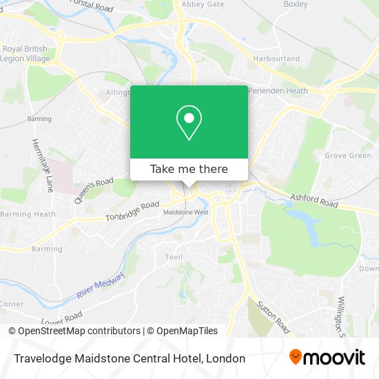 Travelodge Maidstone Central Hotel map