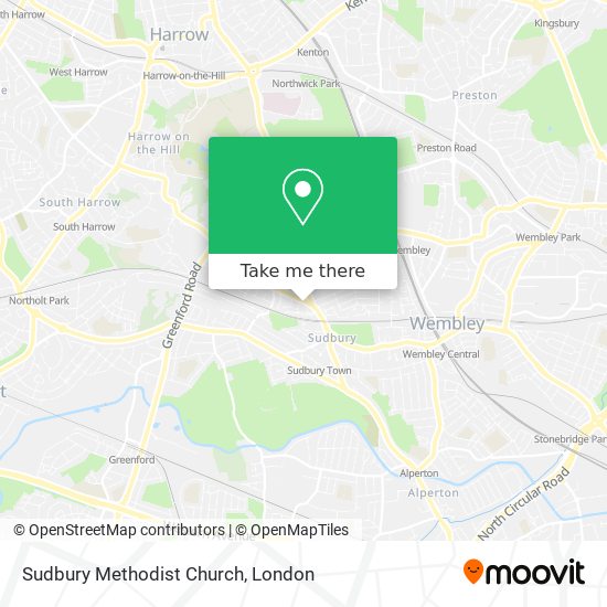 Sudbury Methodist Church map