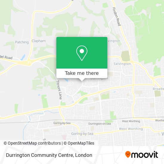 Durrington Community Centre map