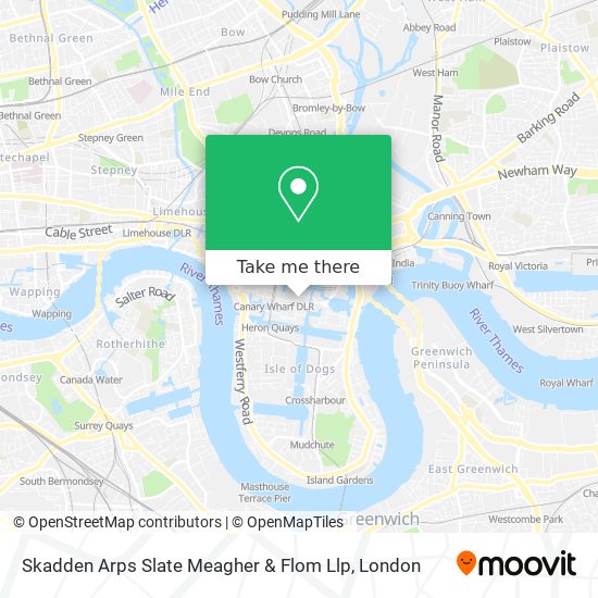 Skadden Arps Slate Meagher & Flom Llp map
