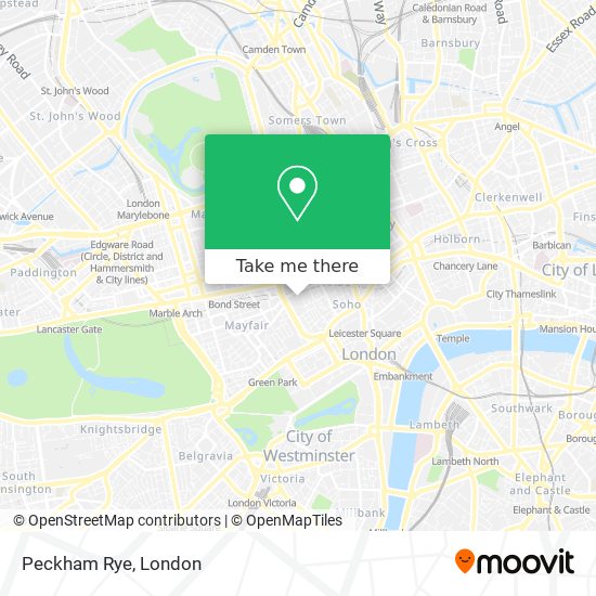 Peckham Rye map