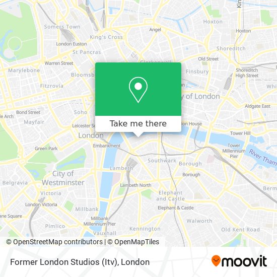 Former London Studios (Itv) map