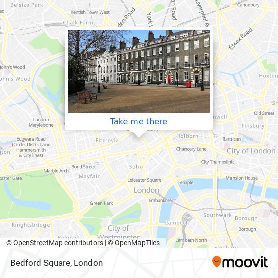 Bedford Square map
