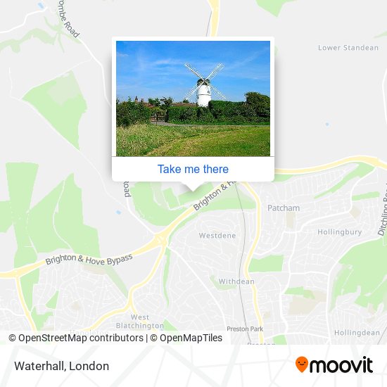 Waterhall map