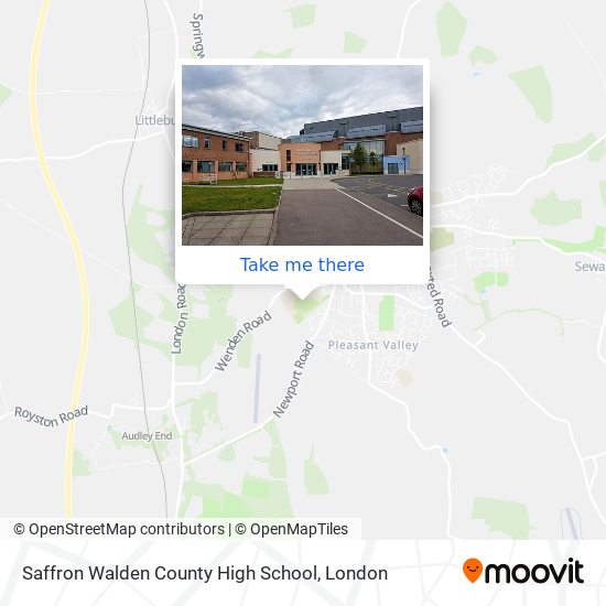Saffron Walden County High School map