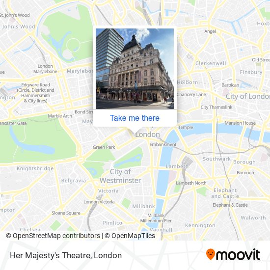 Her Majesty's Theatre map