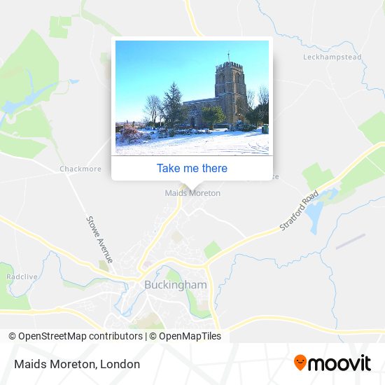 Maids Moreton map