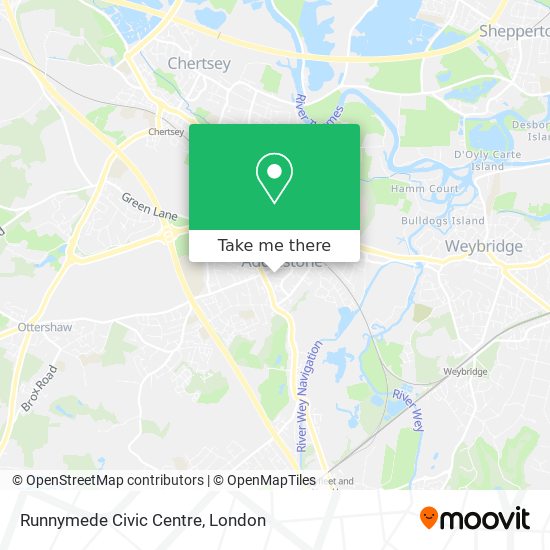 Runnymede Civic Centre map