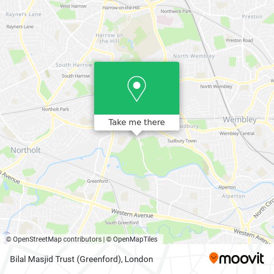 Bilal Masjid Trust (Greenford) map