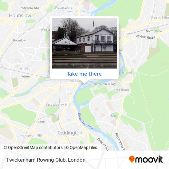 Twickenham Rowing Club map