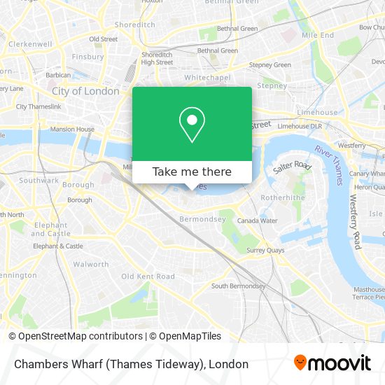 Chambers Wharf (Thames Tideway) map