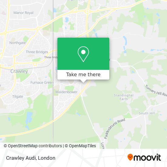 Crawley Audi map