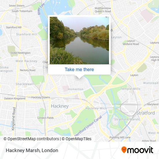 Hackney Marsh map