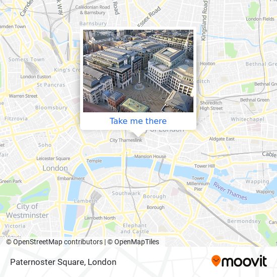 Paternoster Square map