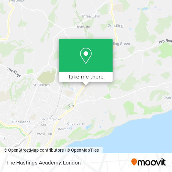 The Hastings Academy map