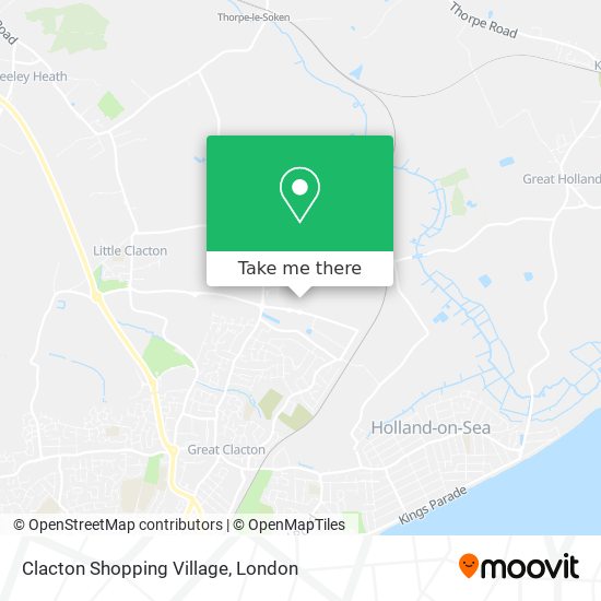 Clacton Shopping Village map