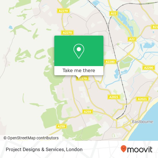Project Designs & Services map