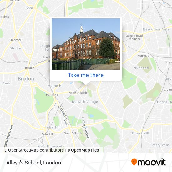 Alleyn's School map