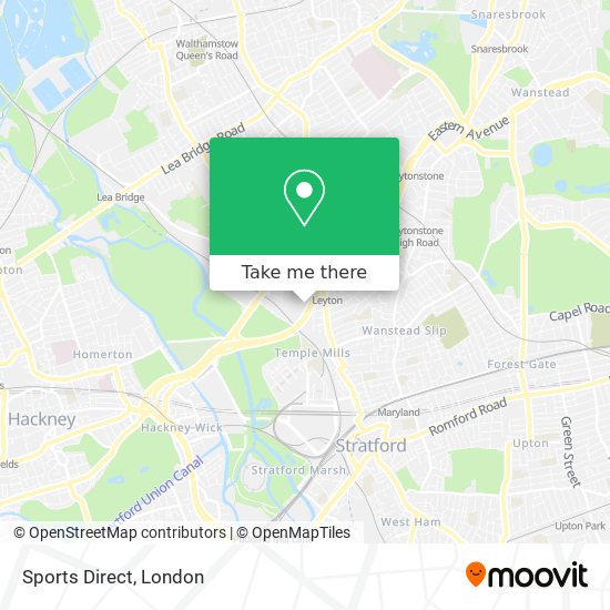 Sports Direct map