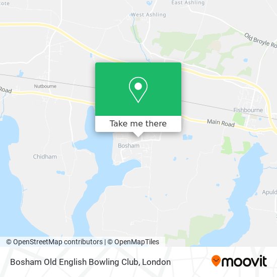 Bosham Old English Bowling Club map