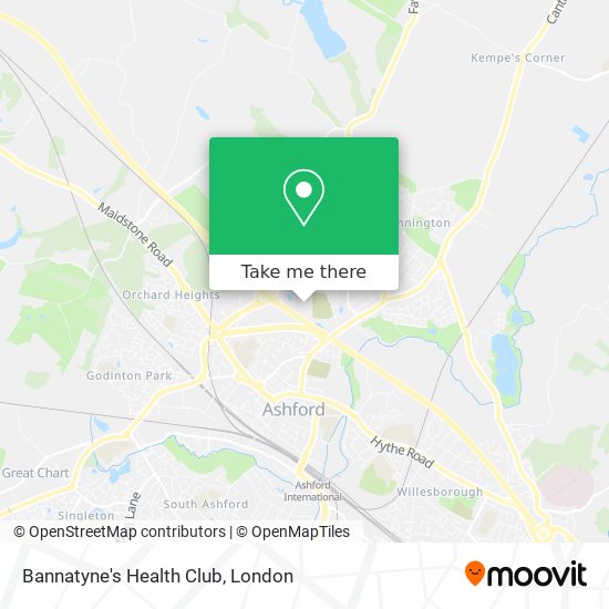 Bannatyne's Health Club map