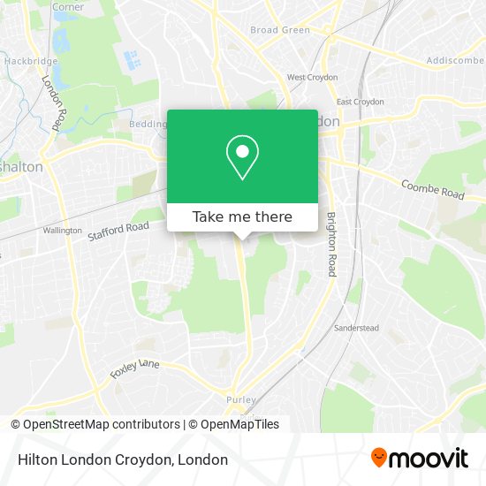 Hilton London Croydon map