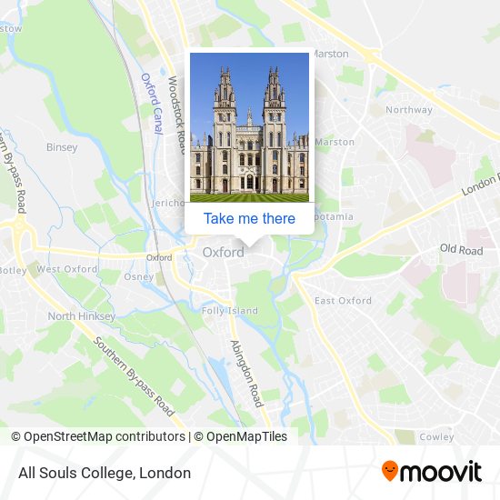 All Souls College map