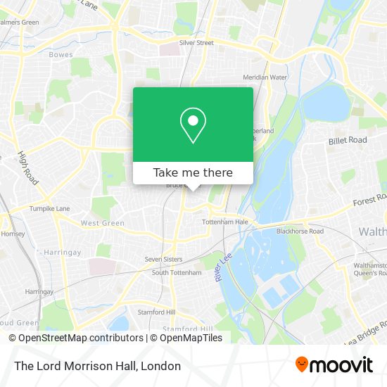 The Lord Morrison Hall map