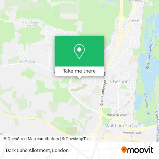 Dark Lane Allotment map