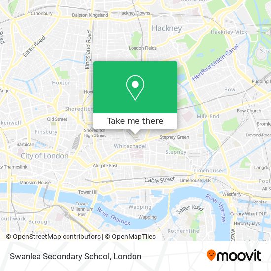 Swanlea Secondary School map