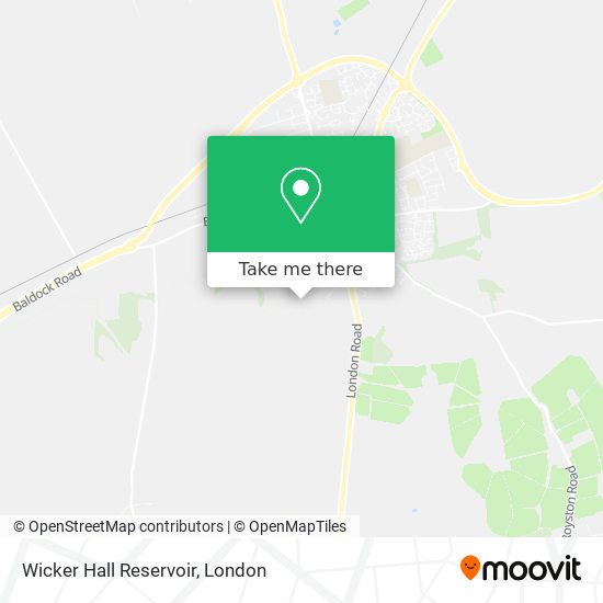 Wicker Hall Reservoir map