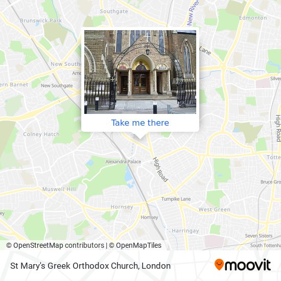 St Mary's Greek Orthodox Church map