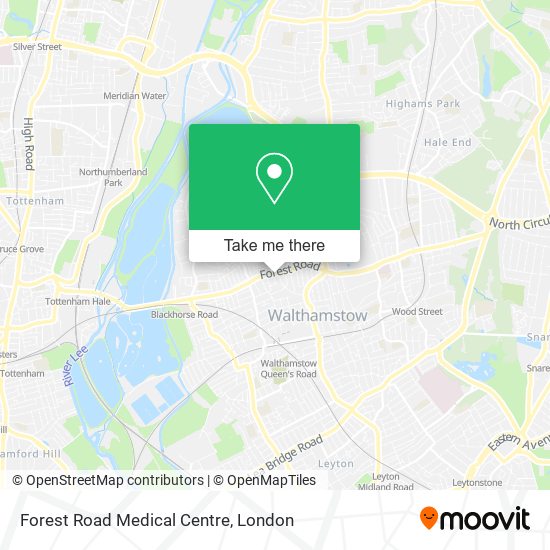Forest Road Medical Centre map
