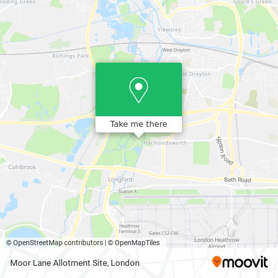 Moor Lane Allotment Site map