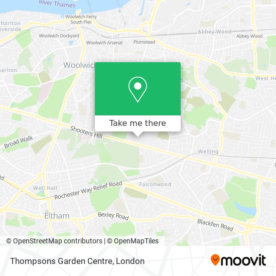 Thompsons Garden Centre map