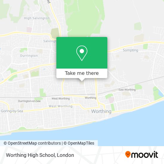 Worthing High School map