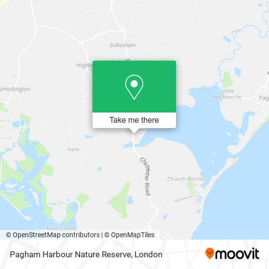 Pagham Harbour Nature Reserve map