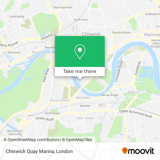 Chiswick Quay Marina map