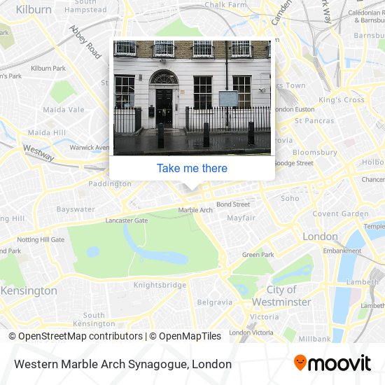 Western Marble Arch Synagogue map