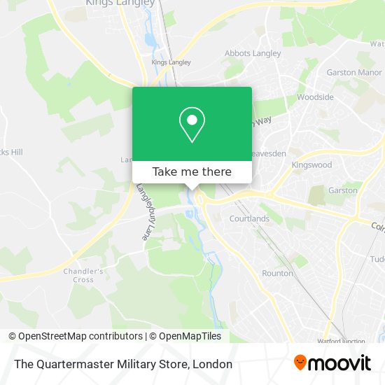The Quartermaster Military Store map