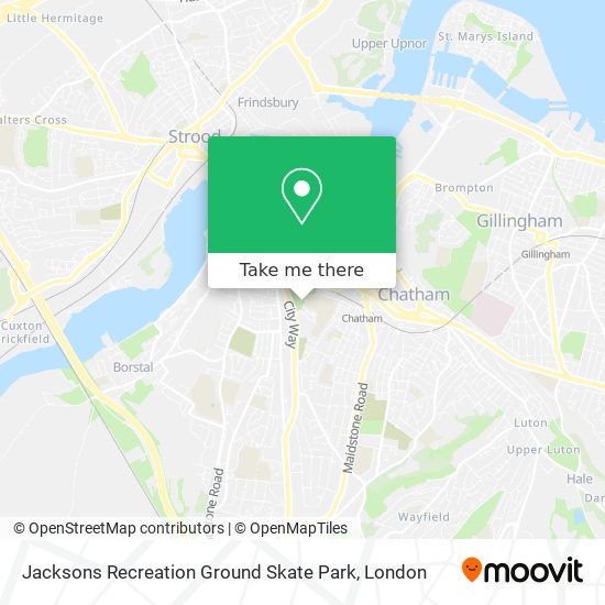 Jacksons Recreation Ground Skate Park map