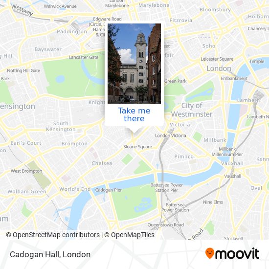 How to get to Cadogan Hall in Knightsbridge by Tube, bus or train?