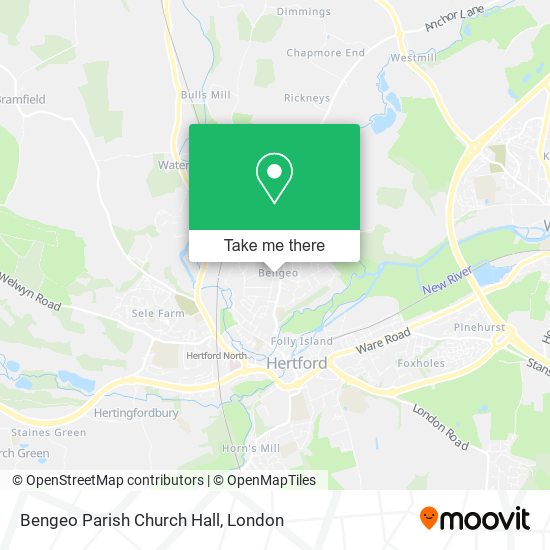 Bengeo Parish Church Hall map