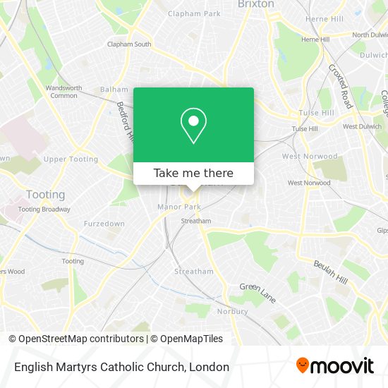 English Martyrs Catholic Church map