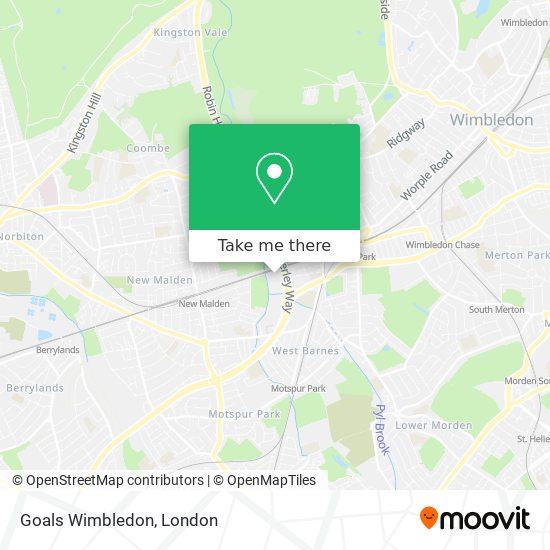 Goals Wimbledon map